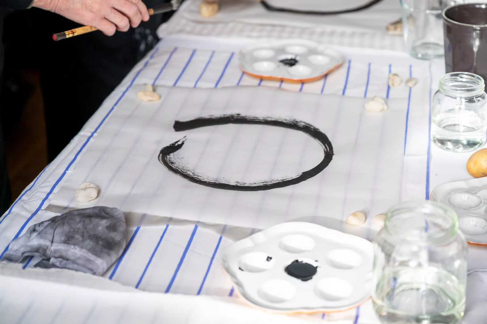 Sumi-e workshop en theeceremonie