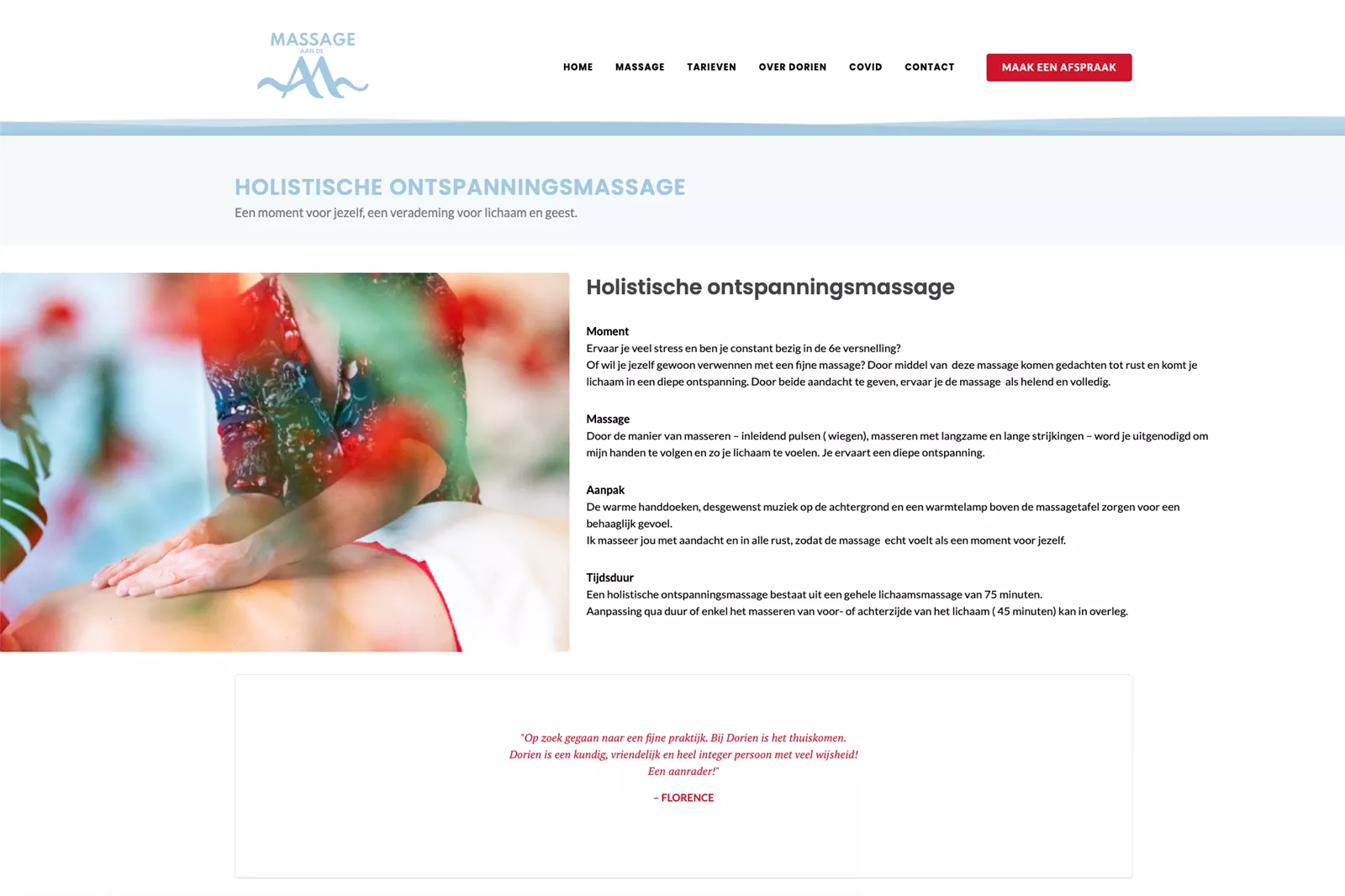 Website Massage Aan De Aa