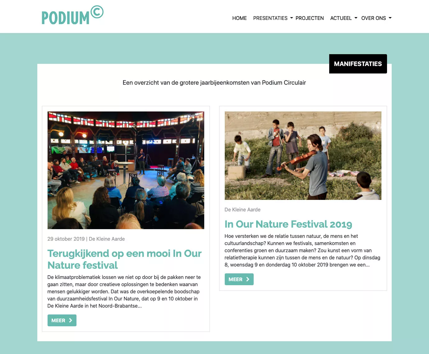 Podium C in een nieuw jasje